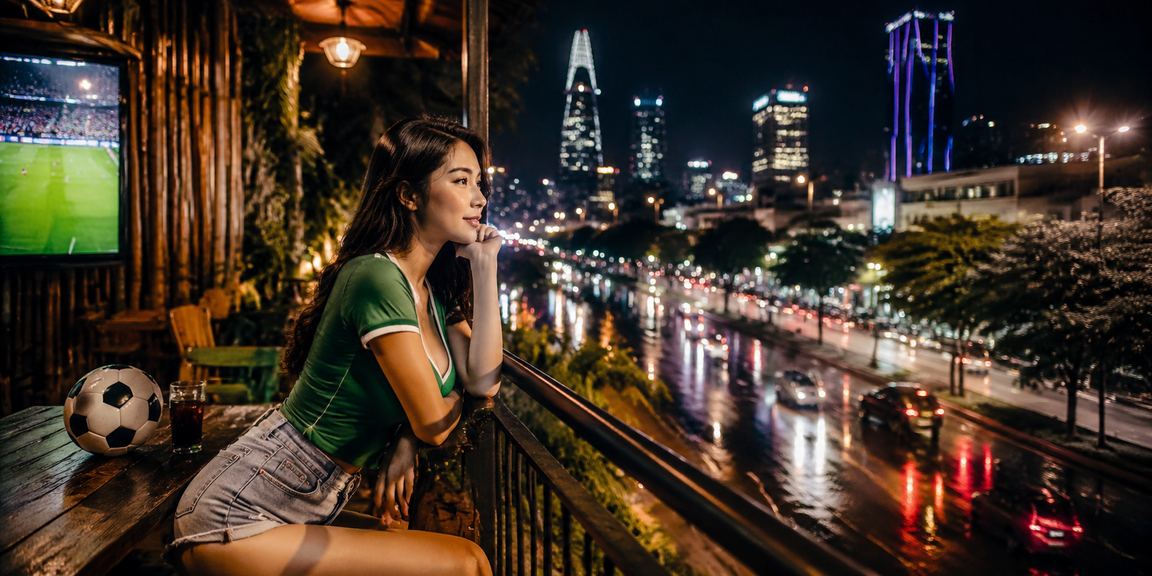 Người xem bóng đá tại TP.HCM tranh thủ kiểm tra voucher cá cược trên điện thoại